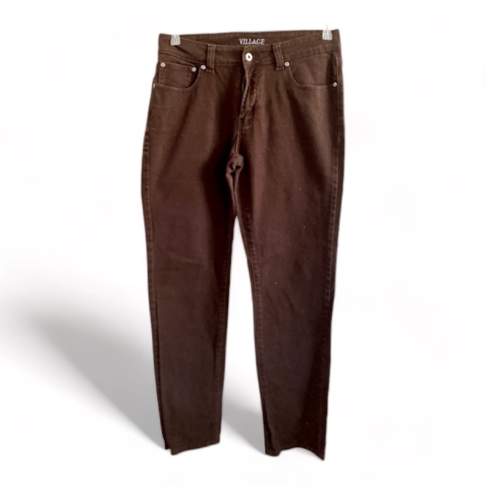 Village Brown Jean w Details on Back Pockets- 14